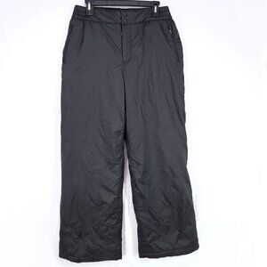 Aerie Offline Chillside Ski Snow Pants Size Large Black Lined Zip Pockets